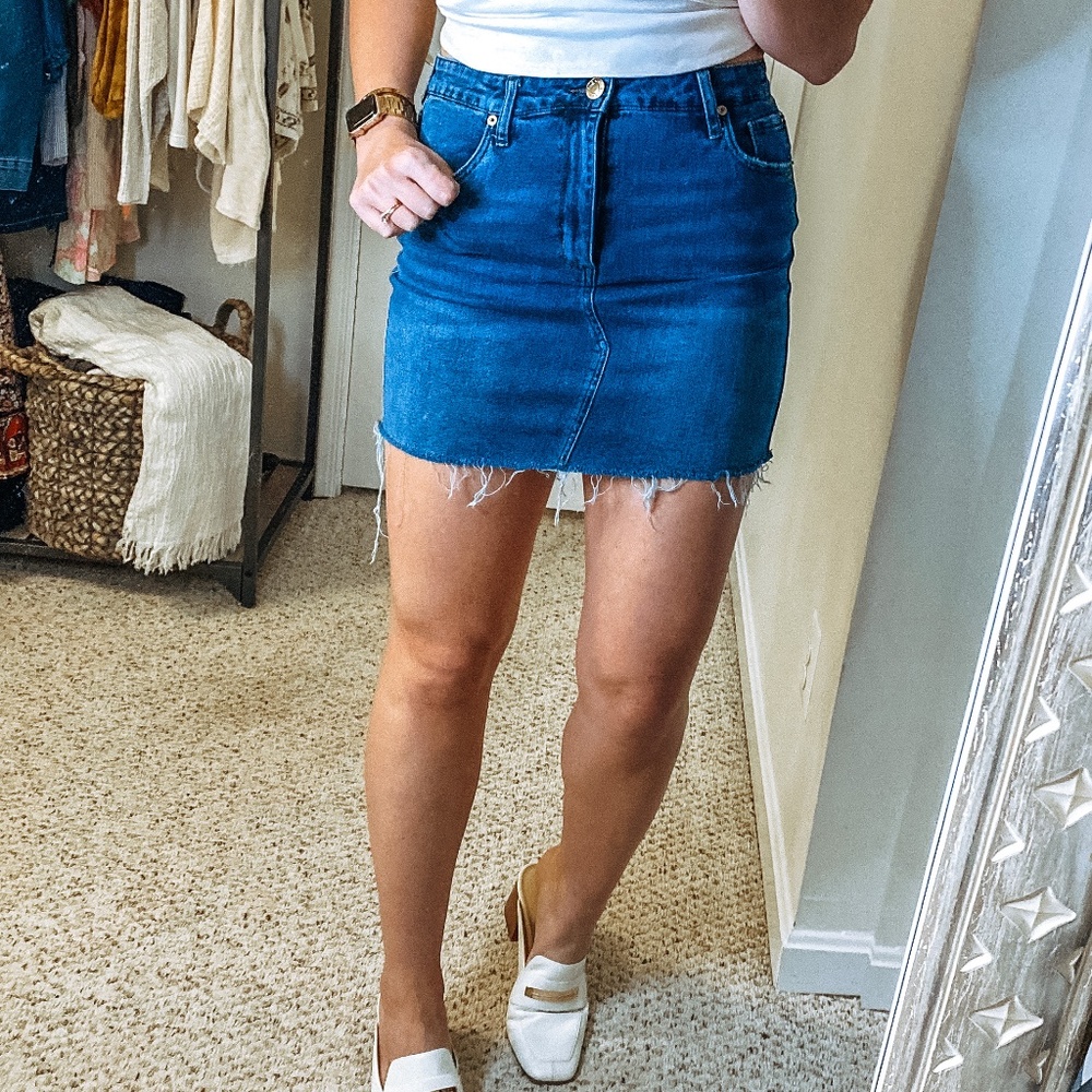 STS Blue Nordstrom Emily Stretch Denim Mini Skirt